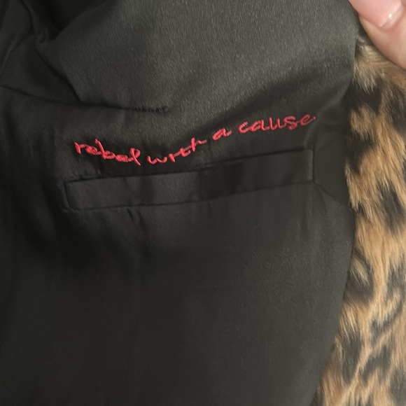 N:Philanthropy faux fur leopard jacket - Picture 3 of 9